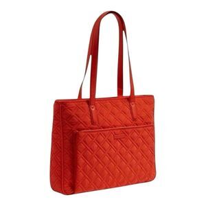 Vera Bradley Canyon Sunset Coral Lightweight Commuter Travel Purse Tote Bag